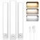 Brightever Under Cabinet Lights 14inch Rechargeable Battery Operated Motion Sensor Lights Indoor 3200mAh Wireless Magnetic Dimmable Under Closet Counter Night Lights for Kitchen Stair 3 Packs