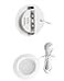 Getwefire Dimmable 2pcsLots recessed installtion 3w DC 12v led PuckUnder Cabinet Light led Spotlight Pure White or Warm White with 1pcs Connection Box Warm White White Shell