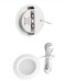 Getwefire Dimmable 2pcsLots recessed installtion 3w DC 12v led PuckUnder Cabinet Light led Spotlight Pure White or Warm White with 1pcs Connection Box Warm White White Shell