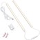 JUSJUBR LED Under Cabinet Lighting 2pcs x 12 Inch Dimmable USB Plugin Under Counter Lights with Memory Function Natural White 4000K