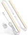 Vovamo Plugin Under Cabinet Lighting Dimmable Under Counter Lights for Kitchen 2pcs 12 Inch Warn White 3000K Linkable USB Led Closet Light Wired Indoor Night Lights Bar for DeskSinkWorkbench