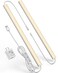 Vovamo Plugin Under Cabinet Lighting Dimmable Under Counter Lights for Kitchen 2pcs 12 Inch Warn White 3000K Linkable USB Led Closet Light Wired Indoor Night Lights Bar for DeskSinkWorkbench