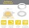 VST Under Cabinet Lights Plug in with Wired Touch Dimmer SwitchRecessed or Surface MountNatural White 3000K 12V 2W12W Total 60W Equivalent6 Pack White Puck Lights Fixtures