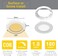 VST Under Cabinet Lights Plug in with Wired Touch Dimmer SwitchRecessed or Surface MountNatural White 3000K 12V 2W12W Total 60W Equivalent6 Pack White Puck Lights Fixtures