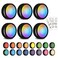 SIXDEFLY Wireless 16 Color Changing LED Puck Light 6 Pack LED Under Cabinet Lighting Closet Light Battery Powered Night Lights with Remote Control Dimmer Timing Function