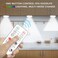 SIXDEFLY Wireless 16 Color Changing LED Puck Light 6 Pack LED Under Cabinet Lighting Closet Light Battery Powered Night Lights with Remote Control Dimmer Timing Function