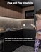 Cefrank 6Pack 12 Inch Seamlessly Linkable LED Under Cabinet Lighting Strip Light Bars for Cabinet Kitchen Shelf Workbench Cupboard 1200 Lumen Cold White 6000K
