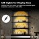 JUSJUBR Black Display Shelf Lighting 4 Pack x12 Inch Display Lights for Display Case LED Display Lights with Memory Function Display Cabinet Lights for PantryShelfCase Warm White 3000K