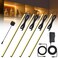 JUSJUBR Black Display Shelf Lighting 4 Pack x12 Inch Display Lights for Display Case LED Display Lights with Memory Function Display Cabinet Lights for PantryShelfCase Warm White 3000K