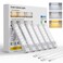Rihvy Under Cabinet Lighting 4 Inches Rechargeable Motion Sensor Light Indoor 3 Color Dimmable Closet Light Battery Operated USB Stick on LED Magnetic Under Counter Lights for Kitchen Stair 6 Packs