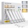 Rihvy Under Cabinet Lighting 4 Inches Rechargeable Motion Sensor Light Indoor 3 Color Dimmable Closet Light Battery Operated USB Stick on LED Magnetic Under Counter Lights for Kitchen Stair 6 Packs