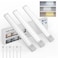 Rihvy Under Cabinet Lighting 8 Inches Rechargeable Motion Sensor Light Indoor 3 Color Dimmable Closet Light Battery Operated USB Stick on LED Magnetic Under Counter Lights for Kitchen Stair 3 Packs