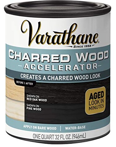 Varathane 347105 Charred Wood Accelerator Quart Black