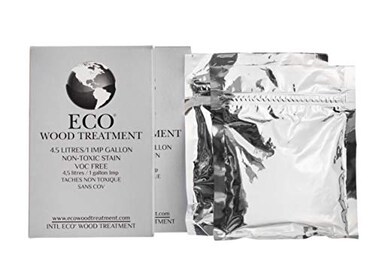 Eco Wood Treatment 1 US Gallon Long Lasting Silvery Patina SemiTransparent 2 Pack