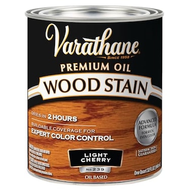 Varathane RustOleum 211720H Premium Wood Stain Quart Light Cherry