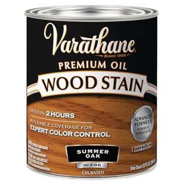 Varathane 1 qt RustOleum Brands 211689H Summer Oak Varathane OilBased Interior Wood Stain