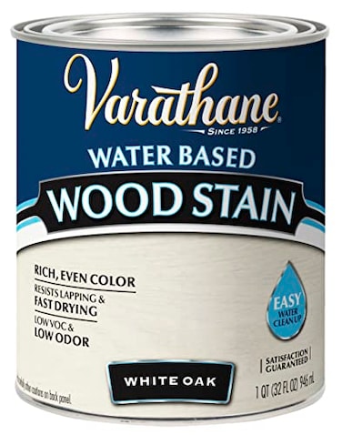 Varathane 384807 Water Based Wood Stain Quart White Oak