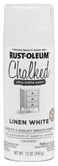 Rust-Oleum RustOleum Linen White Chalked AllinOne Ultra Matte Spray Paint One Coat Coverage No Primer Sanding Or Topcoat Needed Easy Spray Application Made in USA 12 OZ