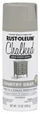 Rust-Oleum RustOleum Country Gray Chalked AllinOne Ultra Matte Spray Paint One Coat Coverage No Primer Sanding Or Topcoat Needed Easy Spray Application Made in USA 12 OZ
