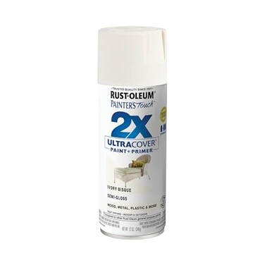 Rust-Oleum RustOleum 249860 Painters Touch 2X Ultra Cover Spray Paint 12 oz SemiGloss Ivory Bisque