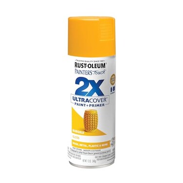 Rust-Oleum RustOleum 249862 Painters Touch 2X Ultra Cover Spray Paint 12 oz Gloss Marigold