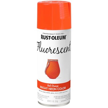 Rust-Oleum RustOleum 1955830 Specialty Fluorescent Spray Paint 11 oz Red Orange