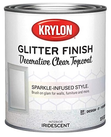 Krylon K0391300014 Glitter Finish Quart Iridescent