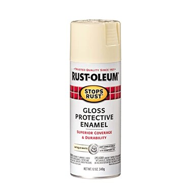 Rust-Oleum RustOleum 7794830 Stops Rust Spray Paint 12 oz Gloss Antique White