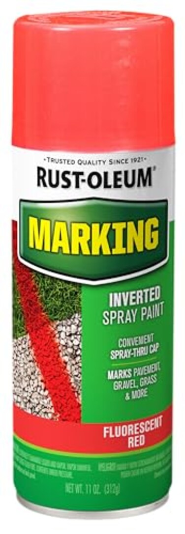 Rust-Oleum RustOleum 1991830 Specialty Marking Spray Paint 11 oz Fluorescent Red