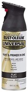 Rust-Oleum RustOleum 245198 Universal All Surface Spray Paint 12 oz Flat Black