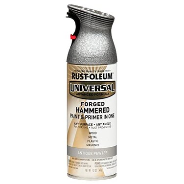 Rust-Oleum RustOleum 271481 Universal All Surface Forged Hammered Spray Paint 12 oz Antique Pewter