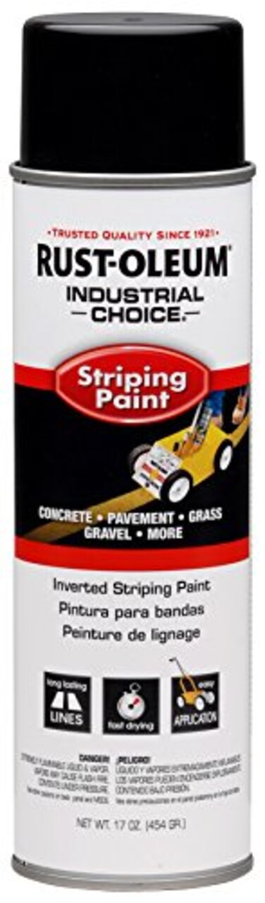 Rust-Oleum RustOleum 1677838 S1600 System Inverted Striping Paint 18Ounce Black