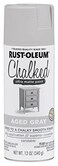 Rust-Oleum RustOleum Aged Gray Chalked AllinOne Ultra Matte Spray Paint One Coat Coverage No Primer Sanding Or Topcoat Needed Easy Spray Application Made in USA 12 OZ