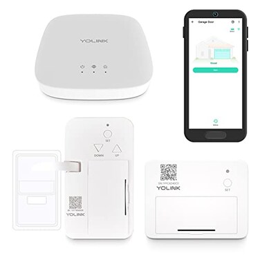 YoLink Smart Garage Door Solution Kit Convert Any Garage Door to Smart in Seconds BatteryPowered NoWires NoTools SuperEasy Installation Compatible with Alexa IFTTT