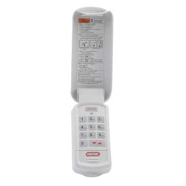 Genie Garage Door Opener Wireless Keyless Keypad Safe Secure Access Compatible with All Genie Intellicode Garage Door Openers Easy Entry into the Garage With a PIN Model GKR White