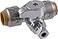 SharkBite Max 12 x 12 x 14 Inch Compression Tee Stop Valve Push to Connect Brass Plumbing Fitting PEX Pipe Copper CPVC PERT HDPE UR24983A