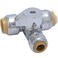 SharkBite 12 x 12 x 14 Inch Compression Tee Stop Valve PushtoConnect Chrome Brass Plumbing Fitting 24987A