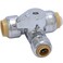 SharkBite 12 x 12 x 14 Inch Compression Tee Stop Valve PushtoConnect Chrome Brass Plumbing Fitting 24987A