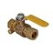 Midline Valve 947M256 Premium Brass Full Port Ball Valve with Drain 34 in Compression Connections