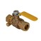 Midline Valve 947M256 Premium Brass Full Port Ball Valve with Drain 34 in Compression Connections