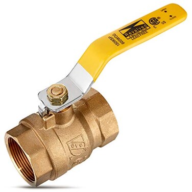REVALVED Full Port 112 Brass Ball Valve LeadFree Brass Valve Female Threaded NPT Connector Max Pressure 150 PSI WSP 600 PSI WOG 150 in 1 Pack