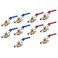 EFIELD Pack of 10 34 Inch Pex Brass Full Port Shutoff Ball Valve for Hot and Cold Water UPCVALVE013