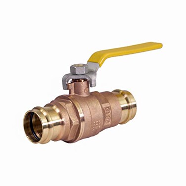 Midline Valve 532VLV034 DoubleORing Press Ball Valve with 34 in Connections Brass