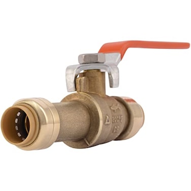 SharkBite 12 Inch Slip Ball Valve Push to Connect Brass Plumbing Fitting PEX Pipe Copper CPVC PERT HDPE 24735LF