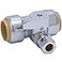 SharkBite 34 x 34 x 38 Inch Compression Tee Stop Valve Push to Connect Brass Plumbing Fitting PEX Pipe Copper CPVC PERT HDPE 24986A