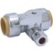SharkBite 34 x 34 x 38 Inch Compression Tee Stop Valve Push to Connect Brass Plumbing Fitting PEX Pipe Copper CPVC PERT HDPE 24986A