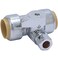 SharkBite 34 x 34 x 38 Inch Compression Tee Stop Valve Push to Connect Brass Plumbing Fitting PEX Pipe Copper CPVC PERT HDPE 24986A