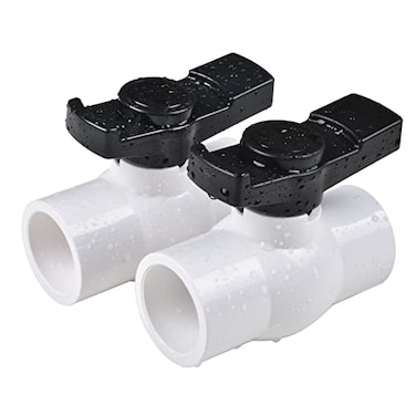 AIPOR 34 PVC Ball Valve 2Pack ShutOff Valve with Easy to Rotate and Excellent Handle for Swimming Pool Irrigation Sewage Pump Rated at 150 PSI 34 inch Socket SCH40