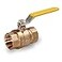Midline Valve 822T223NL Premium Full Port Ball Valve Brass 1 in FIP