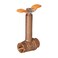 Midline Valve 75344 Premium Brass Ball Valve Long Bonnet with THandle with 12 in FIP Connections
